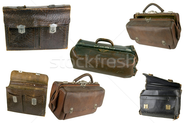 старые Torn портфеля используемый транспорт документы Сток-фото © sibrikov