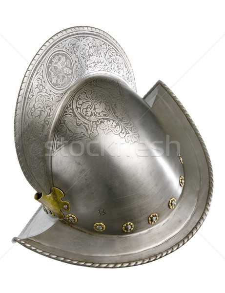 Eisen Helm mittelalterlichen Ritter schwierig Stock foto © sibrikov