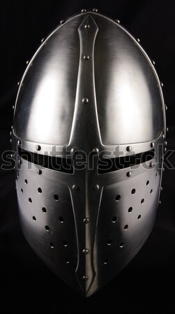 Eisen Helm mittelalterlichen Ritter schwierig Krieg Stock foto © sibrikov