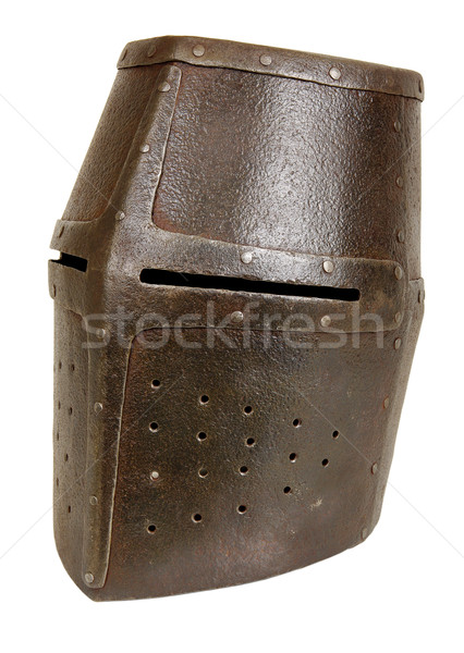 Stock fotó: Vasaló · sisak · középkori · lovag · nehéz · háború