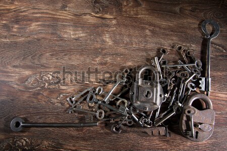 Vechi chei deschide diferit cheie bloca Imagine de stoc © sibrikov