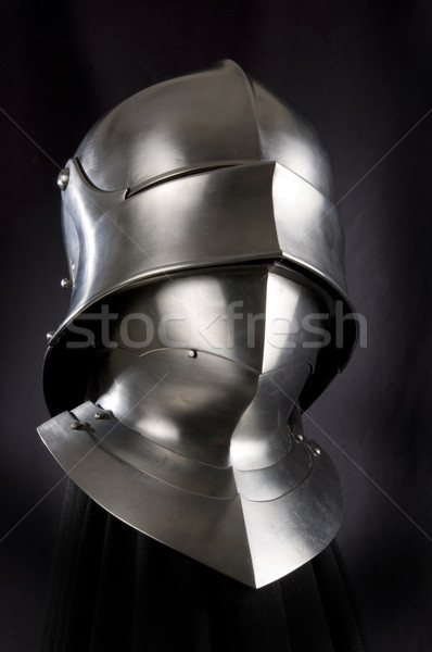 Páncél középkori lovag fém védelem katona Stock fotó © sibrikov