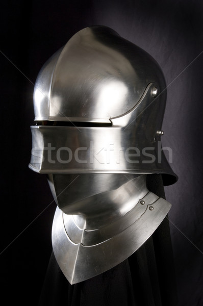 Pantser middeleeuwse ridder metaal bescherming soldaat Stockfoto © sibrikov