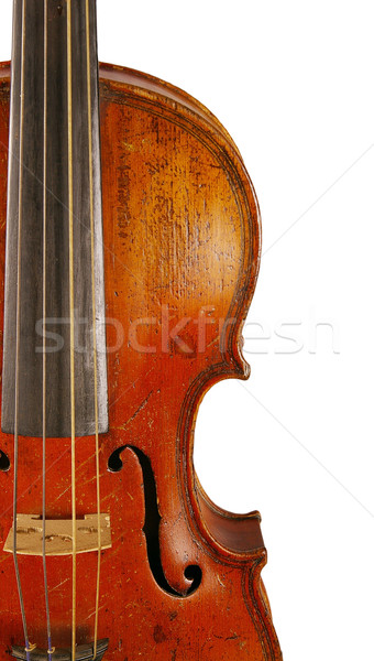 Vioară vechi instrument muzical concert succes suna Imagine de stoc © sibrikov