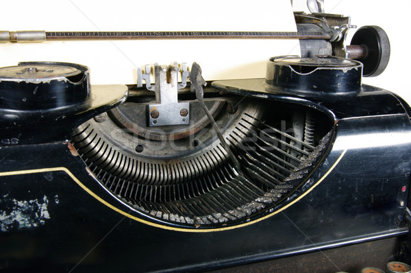 Schrijfmachine print zwarte retro luidruchtig Stockfoto © sibrikov