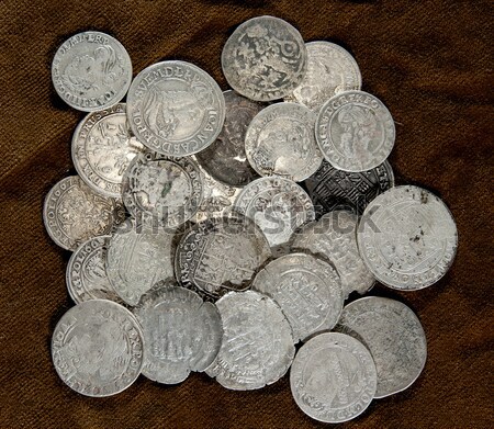  silver coin Stock photo © sibrikov