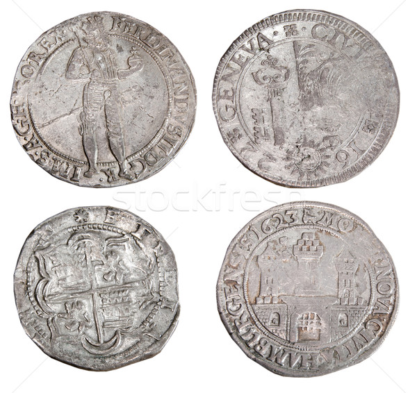 Ancient coins of different metals  Stock photo © sibrikov