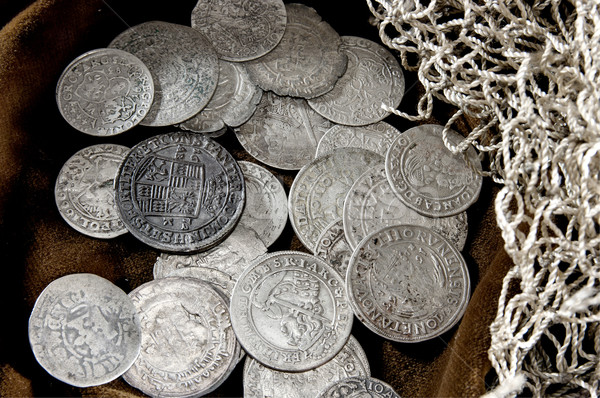  silver coin Stock photo © sibrikov