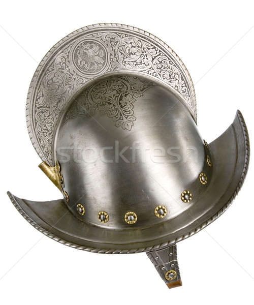 Eisen Helm mittelalterlichen Ritter schwierig Stock foto © sibrikov