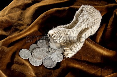  silver coin Stock photo © sibrikov