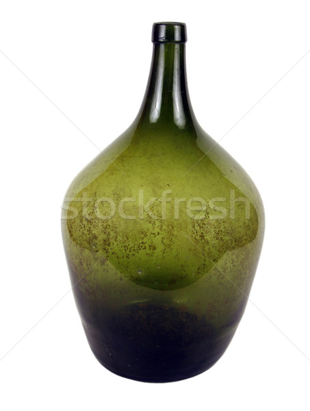 Flasche antiquarische Glas Flüssigkeit Produkte benutzt Stock foto © sibrikov