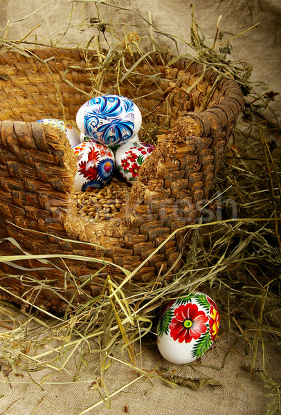 Verniciato uova simbolo religiosa vacanze Pasqua Foto d'archivio © sibrikov