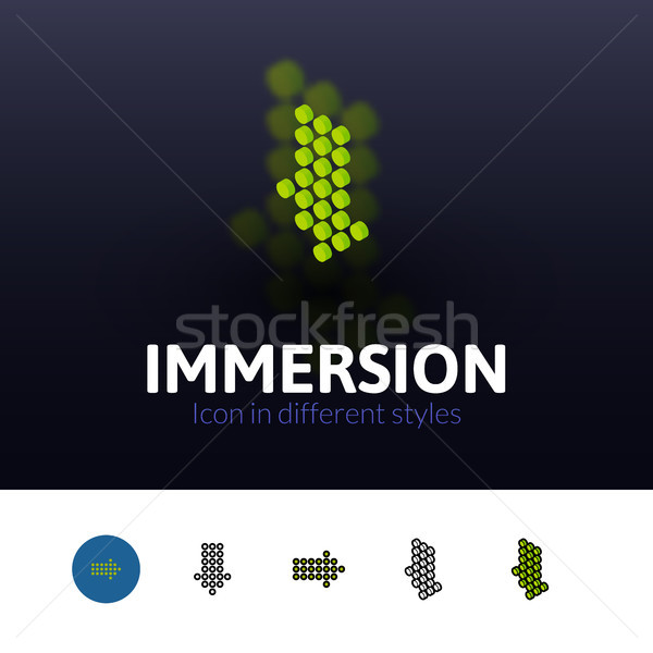 Immersion icon in different style Stock photo © sidmay
