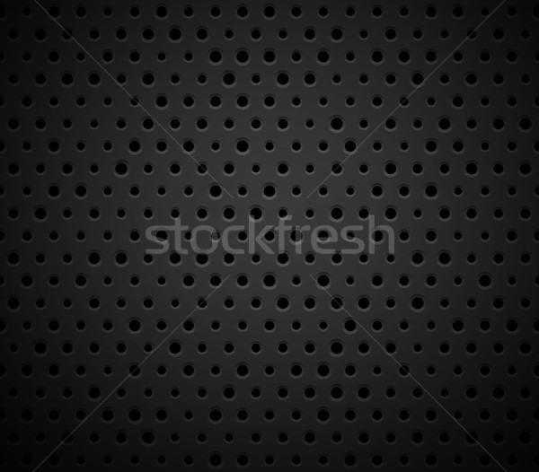 Black metal or plastic texture with holes Stock photo © sidmay