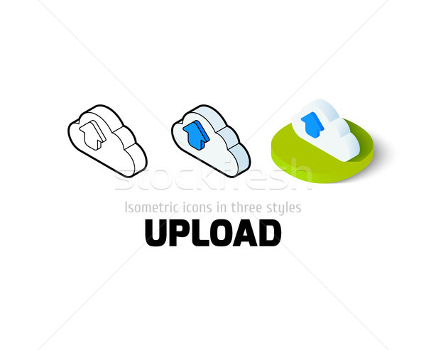 Upload icon in different style Stock photo © sidmay