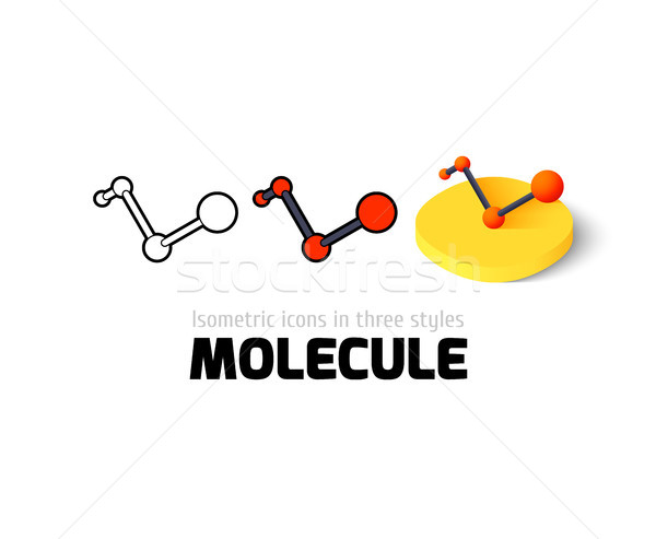 Molecule icon in different style Stock photo © sidmay