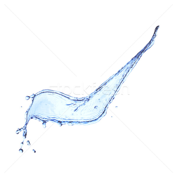 [[stock_photo]]: Bleu · isolé · blanche · vecteur · eau