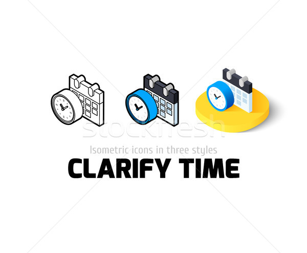 Clarify time icon in different style Stock photo © sidmay