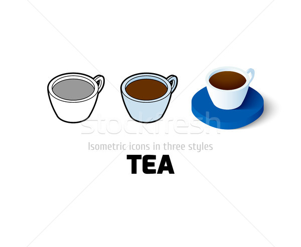 Chá ícone diferente estilo vetor símbolo Foto stock © sidmay