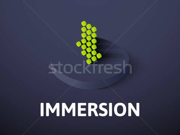 Immersion isometric icon, isolated on color background Stock photo © sidmay