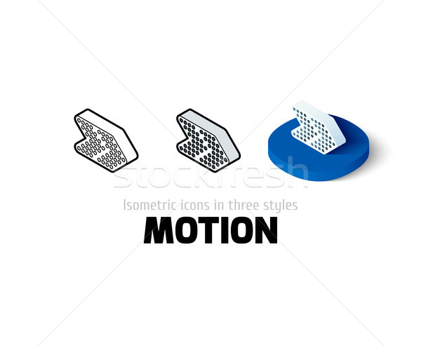 Foto stock: Movimiento · icono · diferente · estilo · vector · símbolo