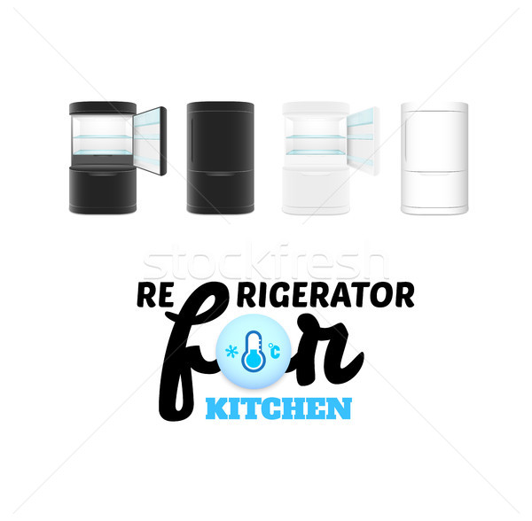 Modern refrigerator isolated on white background Stock photo © sidmay