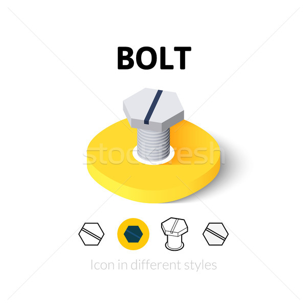 Bolt icon in different style Stock photo © sidmay
