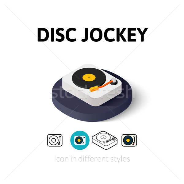 Disc Jockey icon in different style Stock photo © sidmay