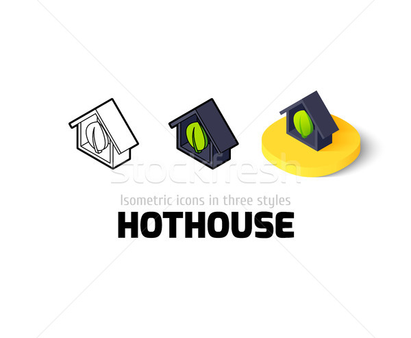 Stock photo: Hothouse icon in different style