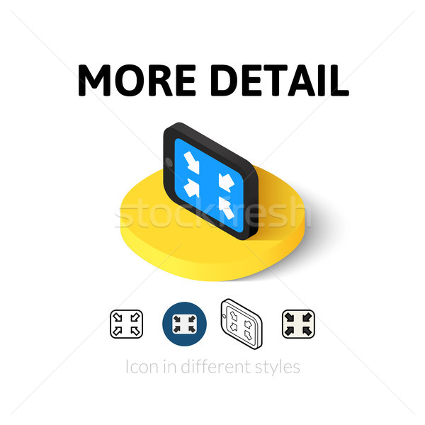 Stock photo: More detail icon in different style