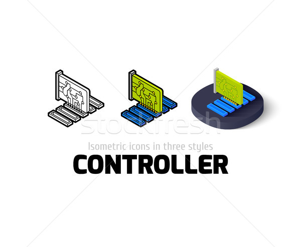 Controller icon in different style Stock photo © sidmay