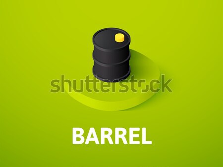 Stockfoto: Vol · batterij · isometrische · icon · geïsoleerd · kleur