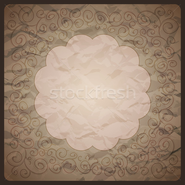 Vintage background with ornamental frame Stock photo © sidmay