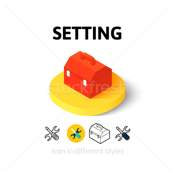 Icono diferente estilo vector símbolo Foto stock © sidmay