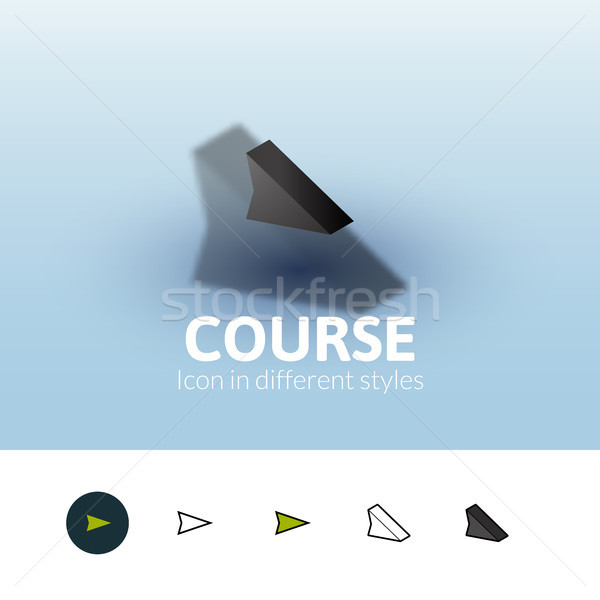 Course icon in different style Stock photo © sidmay