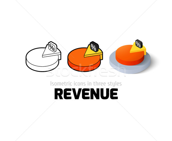 Revenue icon in different style Stock photo © sidmay