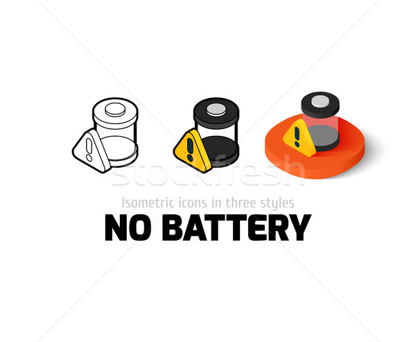 No battery icon in different style Stock photo © sidmay