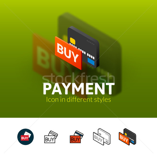 Payment icon in different style Stock photo © sidmay