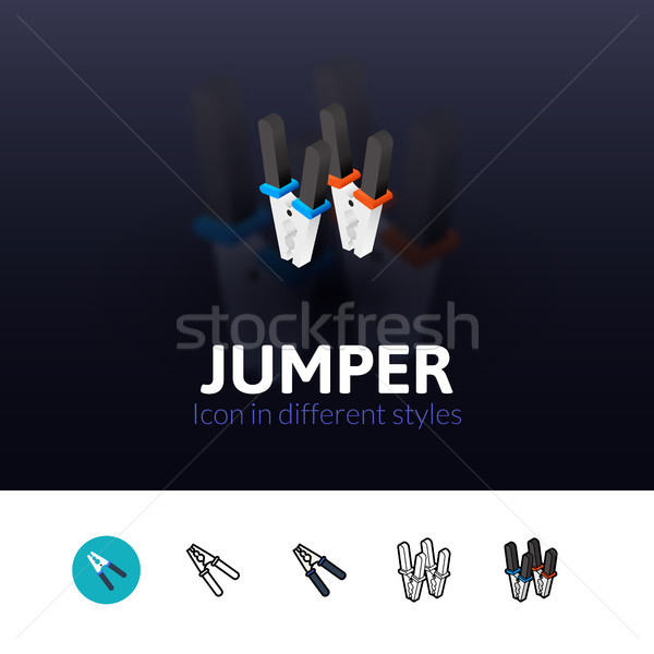 Jumper icon in different style Stock photo © sidmay