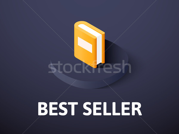 Best seller isometric icon, isolated on color background Stock photo © sidmay
