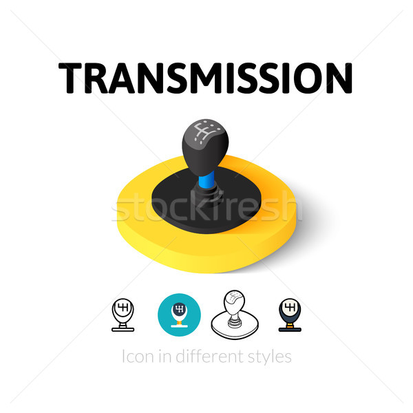 Transmission icon in different style Stock photo © sidmay