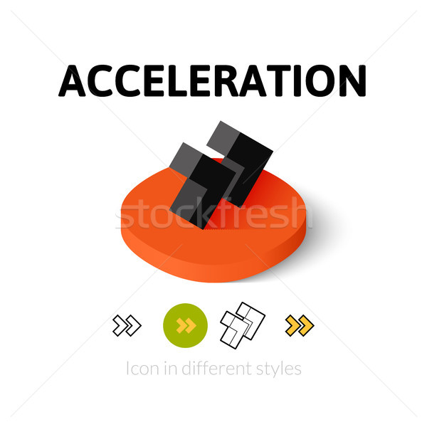 Acceleration icon in different style Stock photo © sidmay