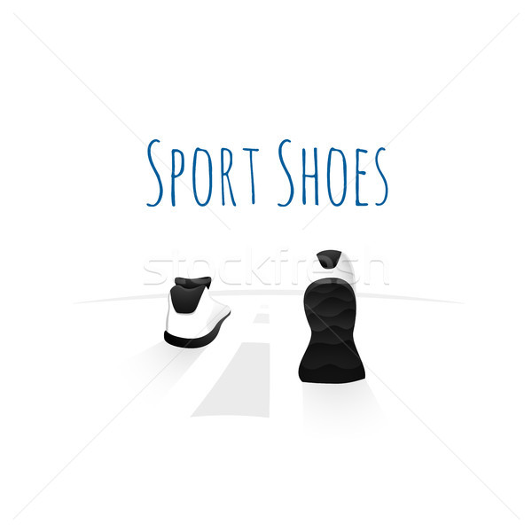 Sport shoes, wellness running concept logo Stock photo © sidmay