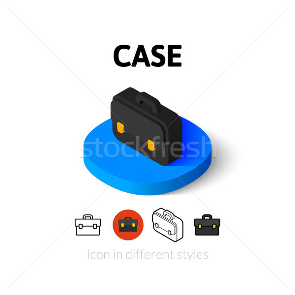 Case icon in different style Stock photo © sidmay