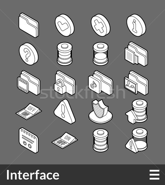 Foto stock: Iconos · 3D · pictogramas