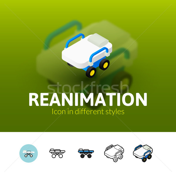 Reanimation icon in different style Stock photo © sidmay