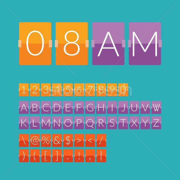 Stockfoto: Countdown · timer · witte · kleur · mechanisch · scorebord