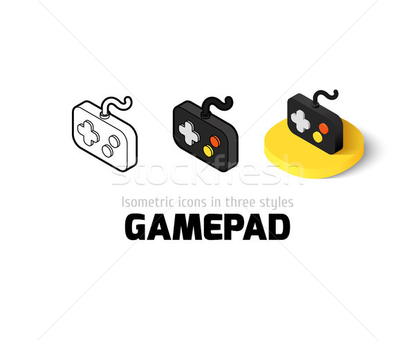 Foto d'archivio: Gamepad · icona · diverso · stile · vettore · simbolo