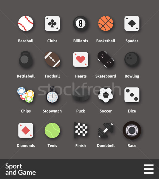 Stockfoto: Materiaal · ontwerp · sport · spel · collectie