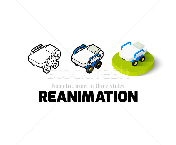 Reanimation icon in different style Stock photo © sidmay